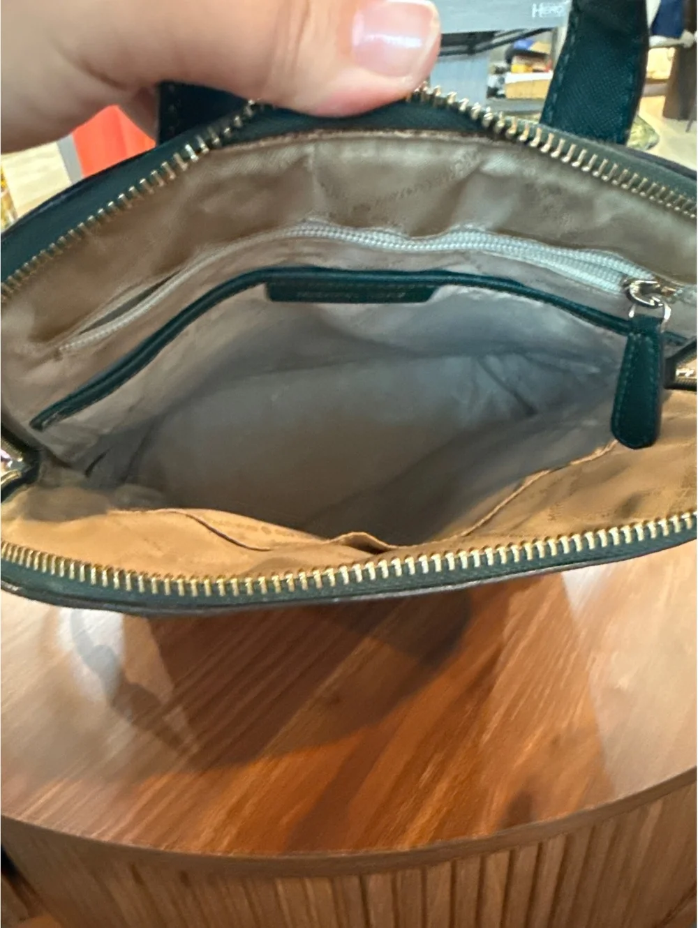 Michael Kors Green Leather Backpack